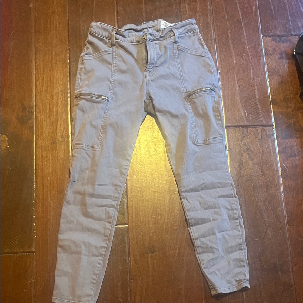 Gray Cargo Jogger Pants